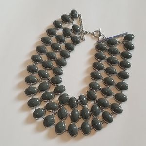 Banana Republic Grey Statement Necklace